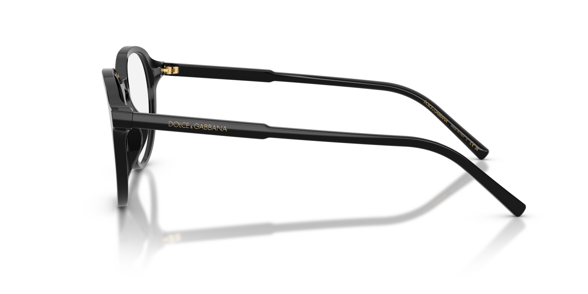 DG3444 Black AcetateEyeglass Frames for Glasses Direct, Side View