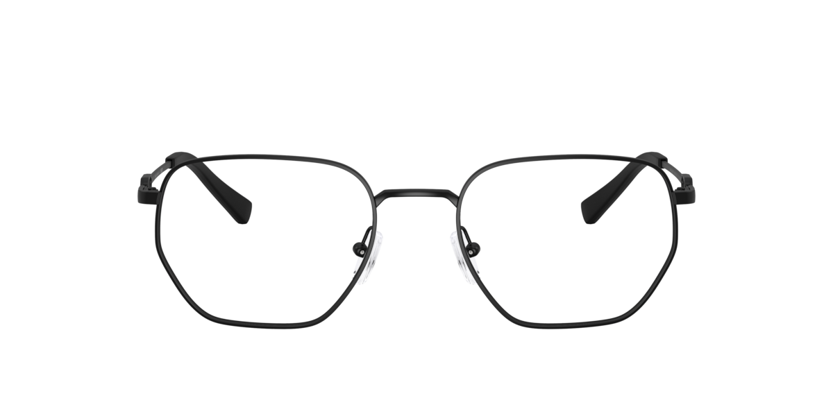 Armani Exchange Unisex Matte Black Irregular Metal Eyeglasses Online - Full Rim - Ax1074