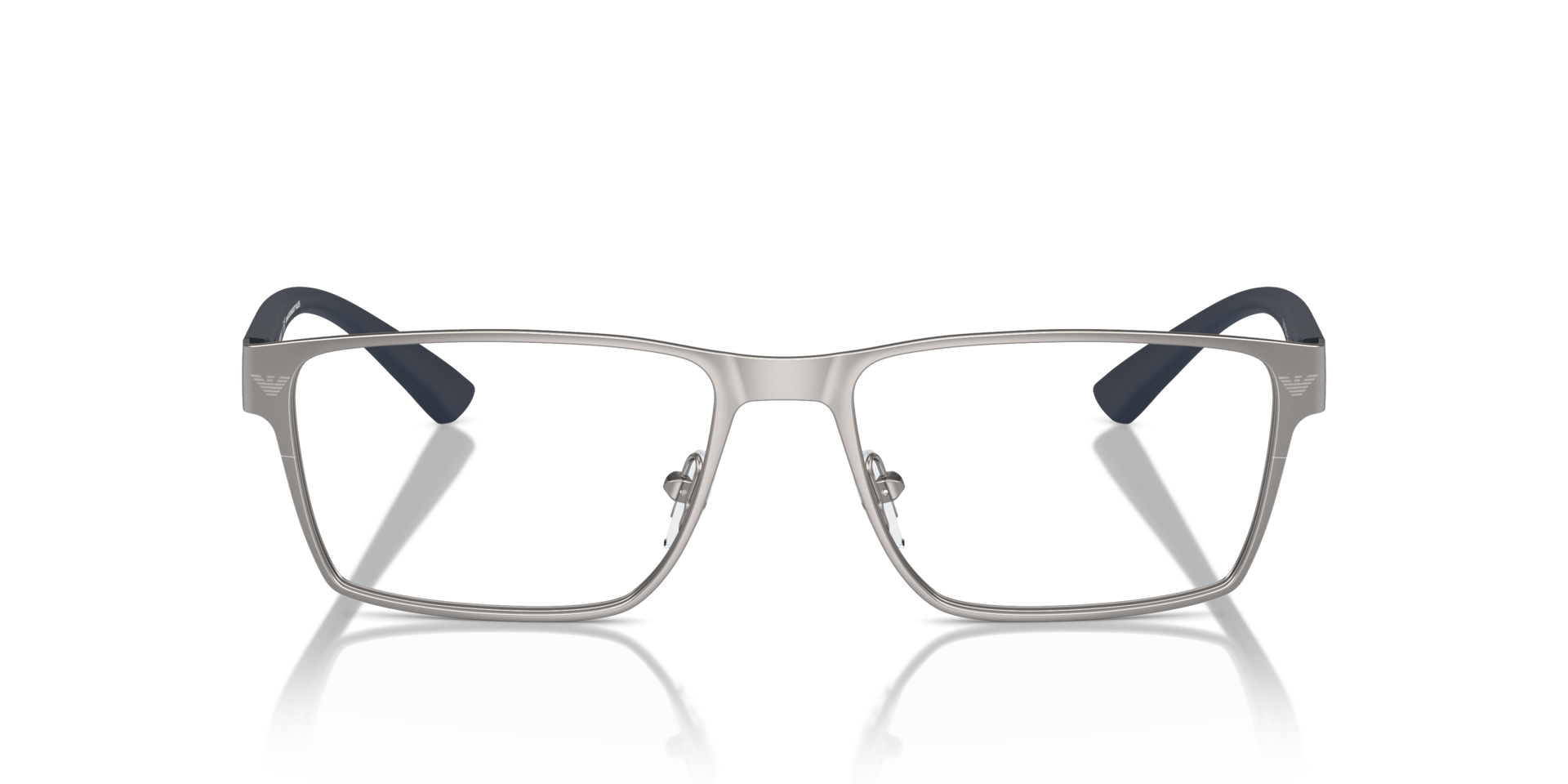 EA1157 Matte Gunmetal MetalEyeglass Frames for Glasses Direct, Front View