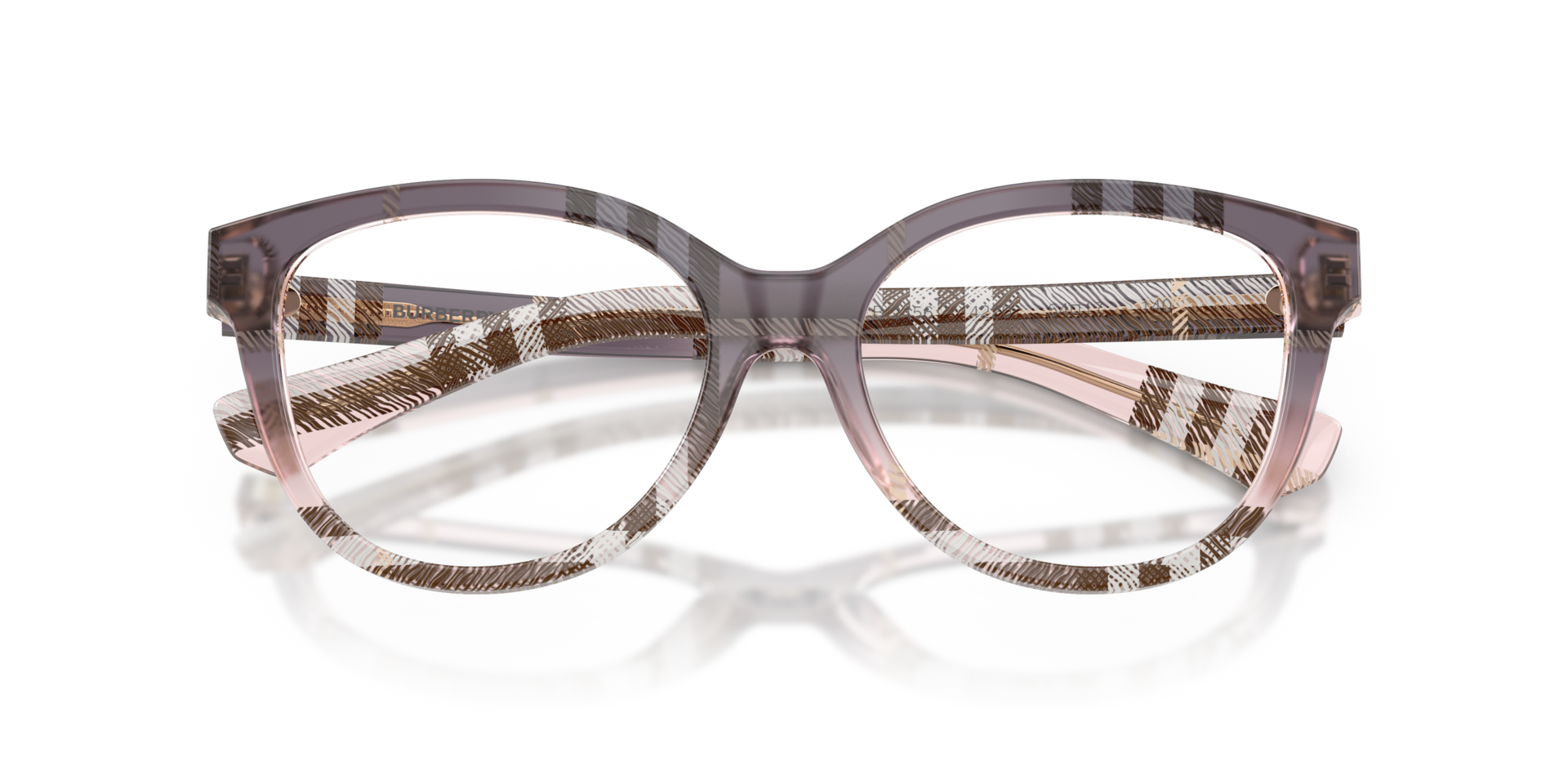 BE2456 Check Gradient Bow AcetateEyeglass Frames for Glasses Direct, Closed View