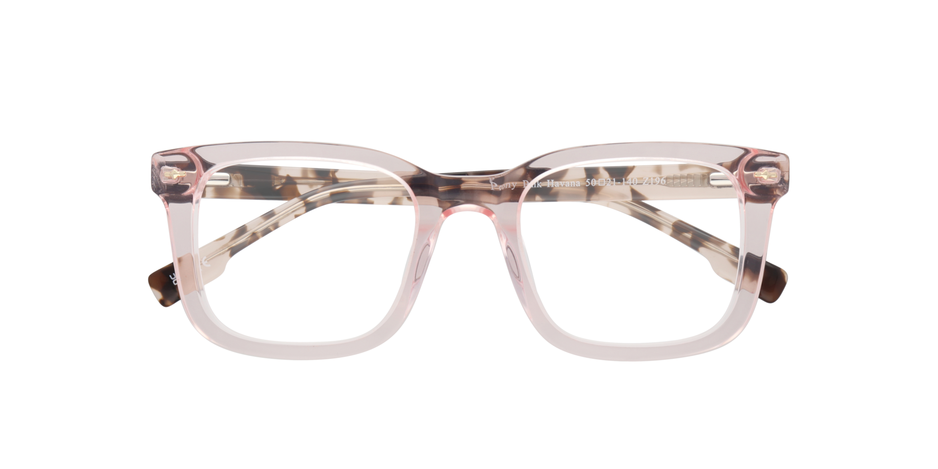 Peony Pink & Havana AcetateEyeglass Frames for Glasses Direct, Closed View