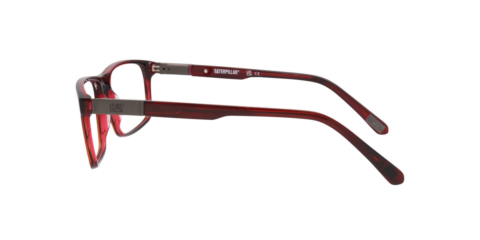 CTO 3013 Red PlasticEyeglass Frames for Glasses Direct, Side View