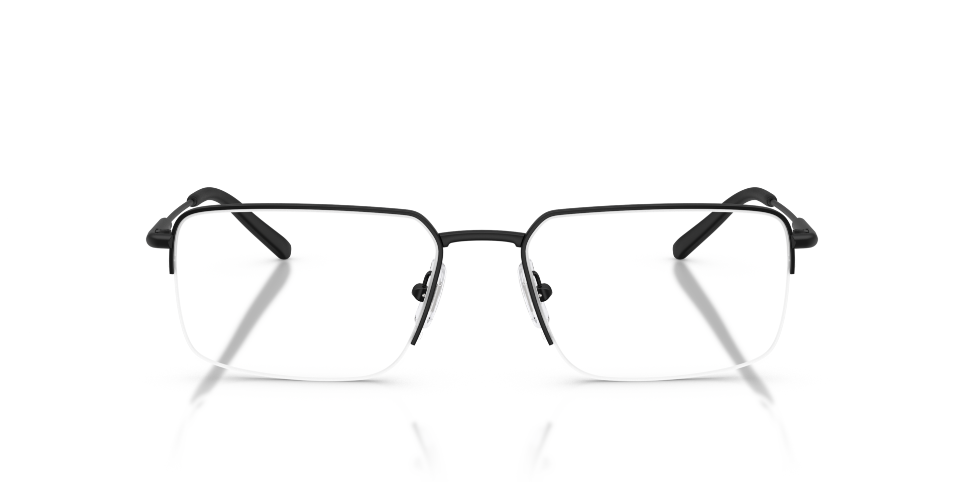 AN6152 Matte Black MetalEyeglass Frames for Glasses Direct, Front View