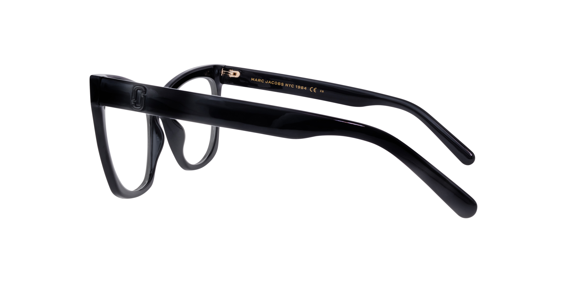 MARC 649 Black PlasticEyeglass Frames for Glasses Direct, Side View