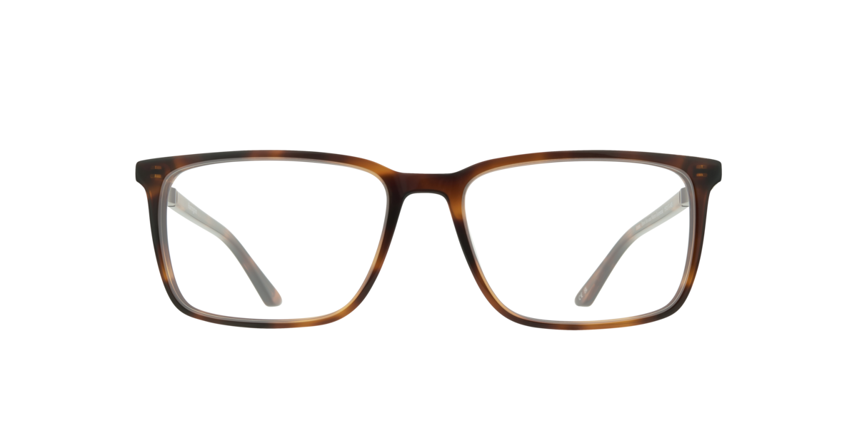 Harrington Men's Dark Havana,Matte Gunmetal Dark Havana/Matte Gunmetal Rectangle Acetate Eyeglasses Online - Full Rim - Jonas