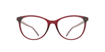 Shiny Burgundy Leyla -  Plastic Glasses