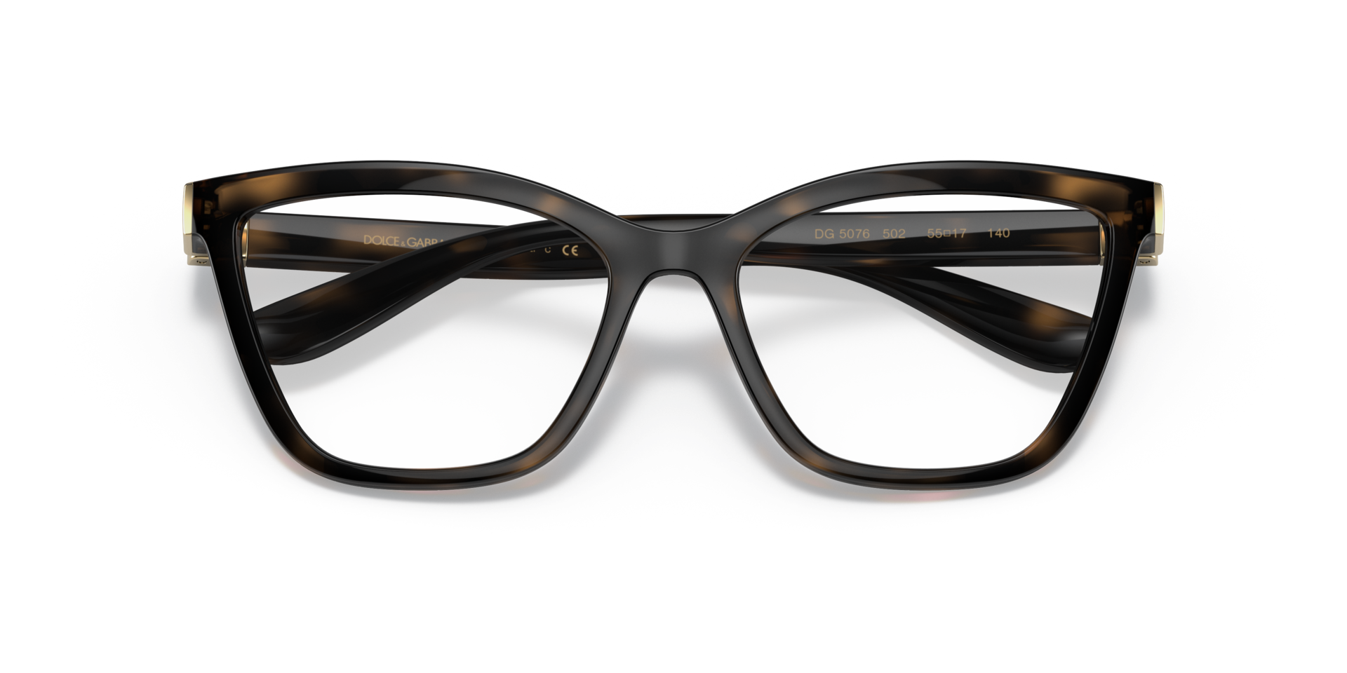 DG5076 Havana PlasticEyeglass Frames for Glasses Direct, Closed View