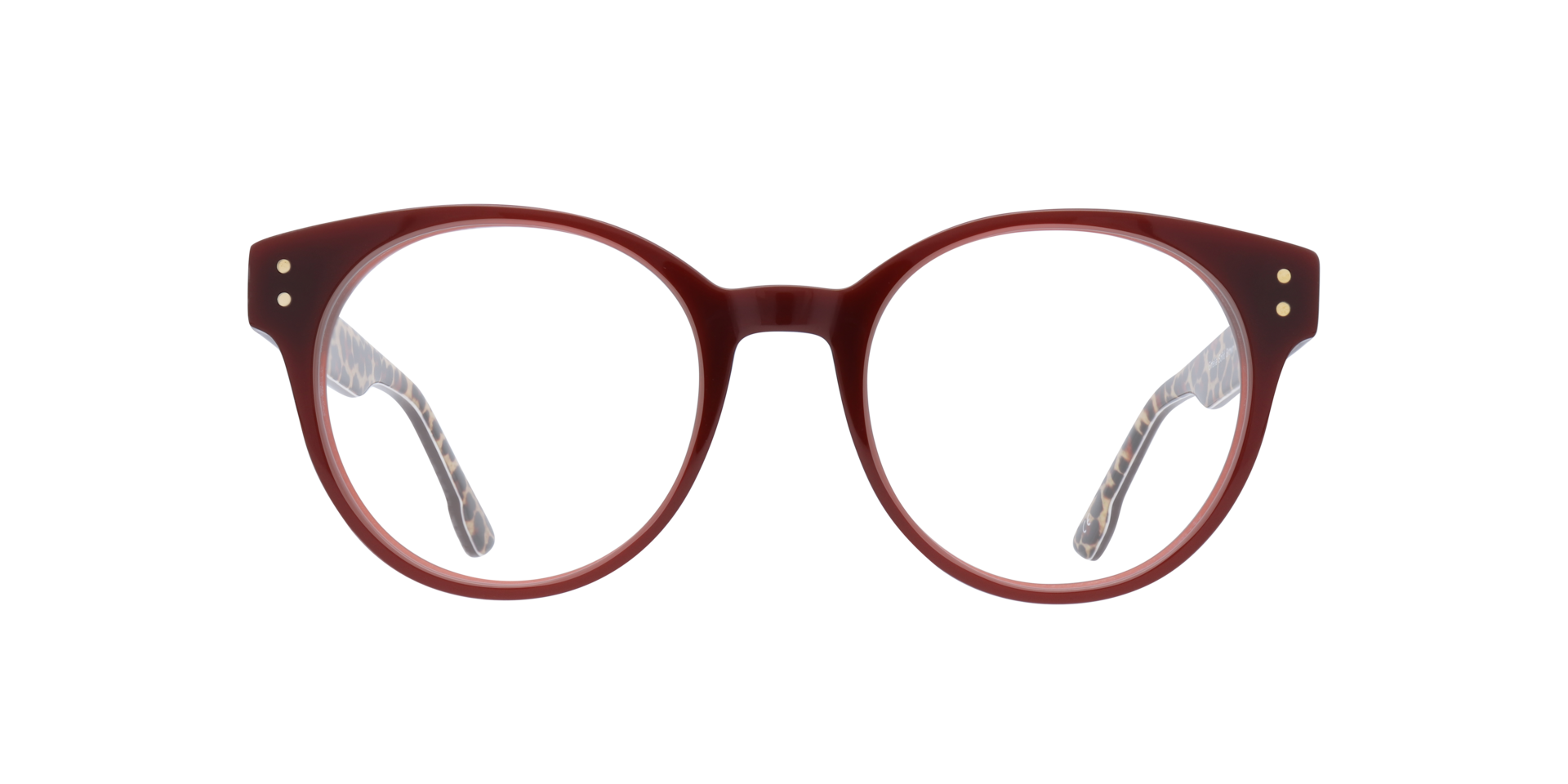 Emelia Solid Brown AcetateEyeglass Frames for Glasses Direct, Front View