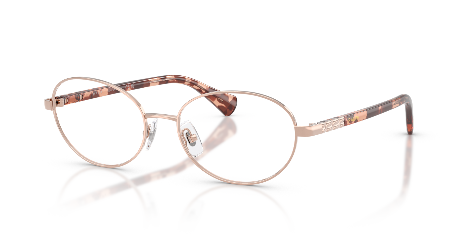 RA6066 Rosegold MetalEyeglass Frames for Glasses Direct, Angle View