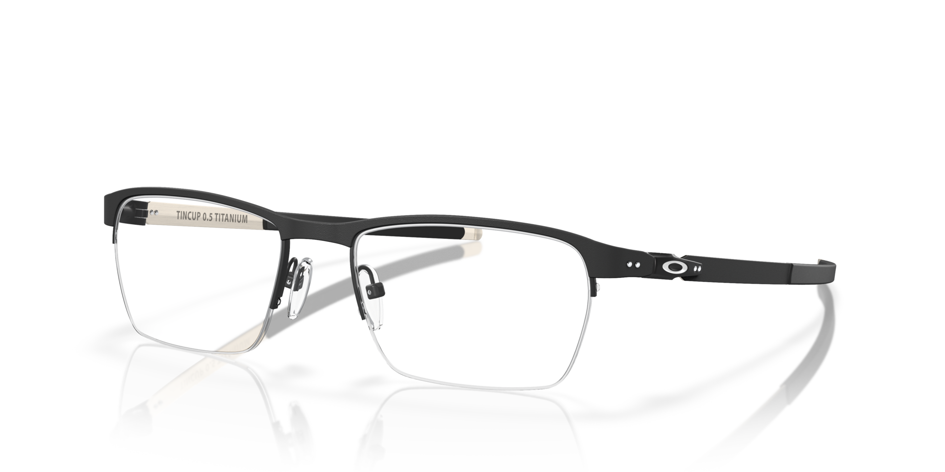 TinCup™ 0.5 Ti Powder Coal TitaniumEyeglass Frames for Glasses Direct, Angle View
