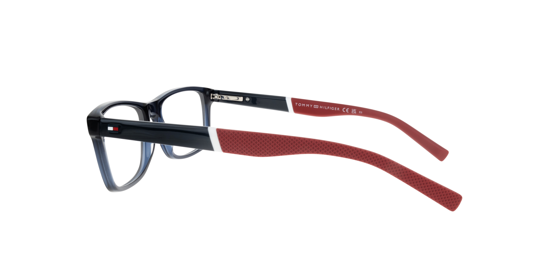 TH 2044 Blue Red AcetateSunglass Frames for Glasses Direct, Side View