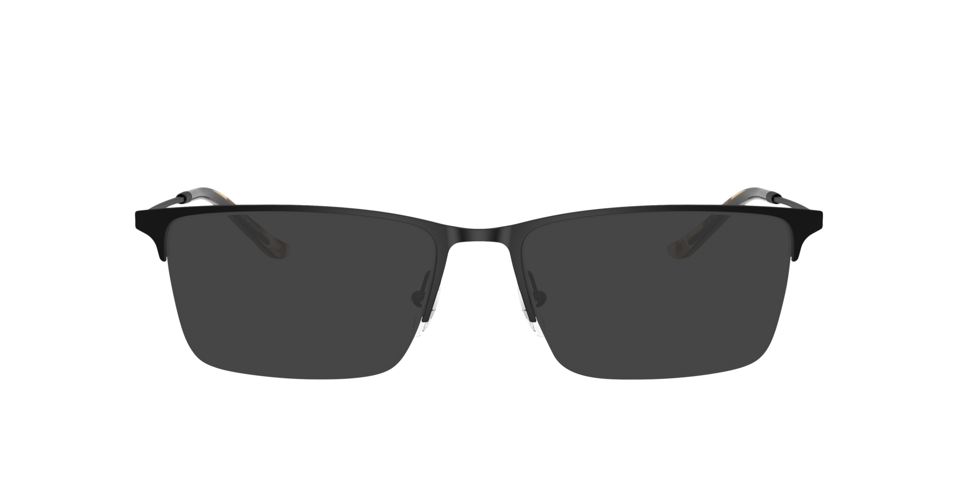 EA1171 Matte Black MetalEyeglass Frames for Glasses Direct, with Tinted Lenses