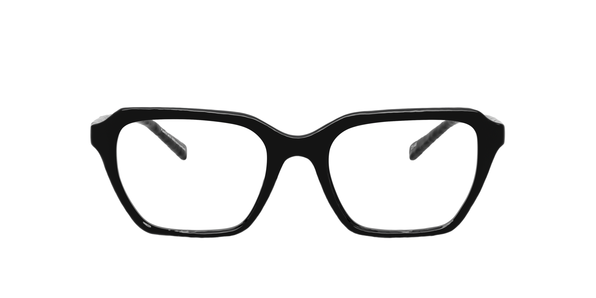Matilda Black PlasticEyeglass Frames for Glasses Direct, Front View