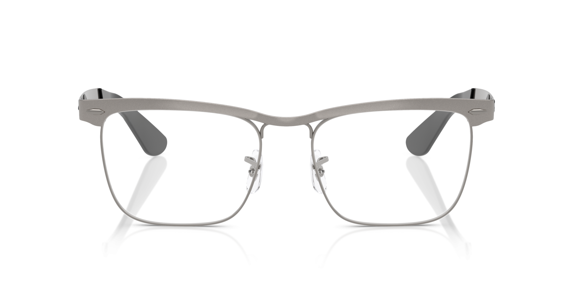 RB3875V Sandblasted Gunmetal MetalEyeglass Frames for Glasses Direct, Front View