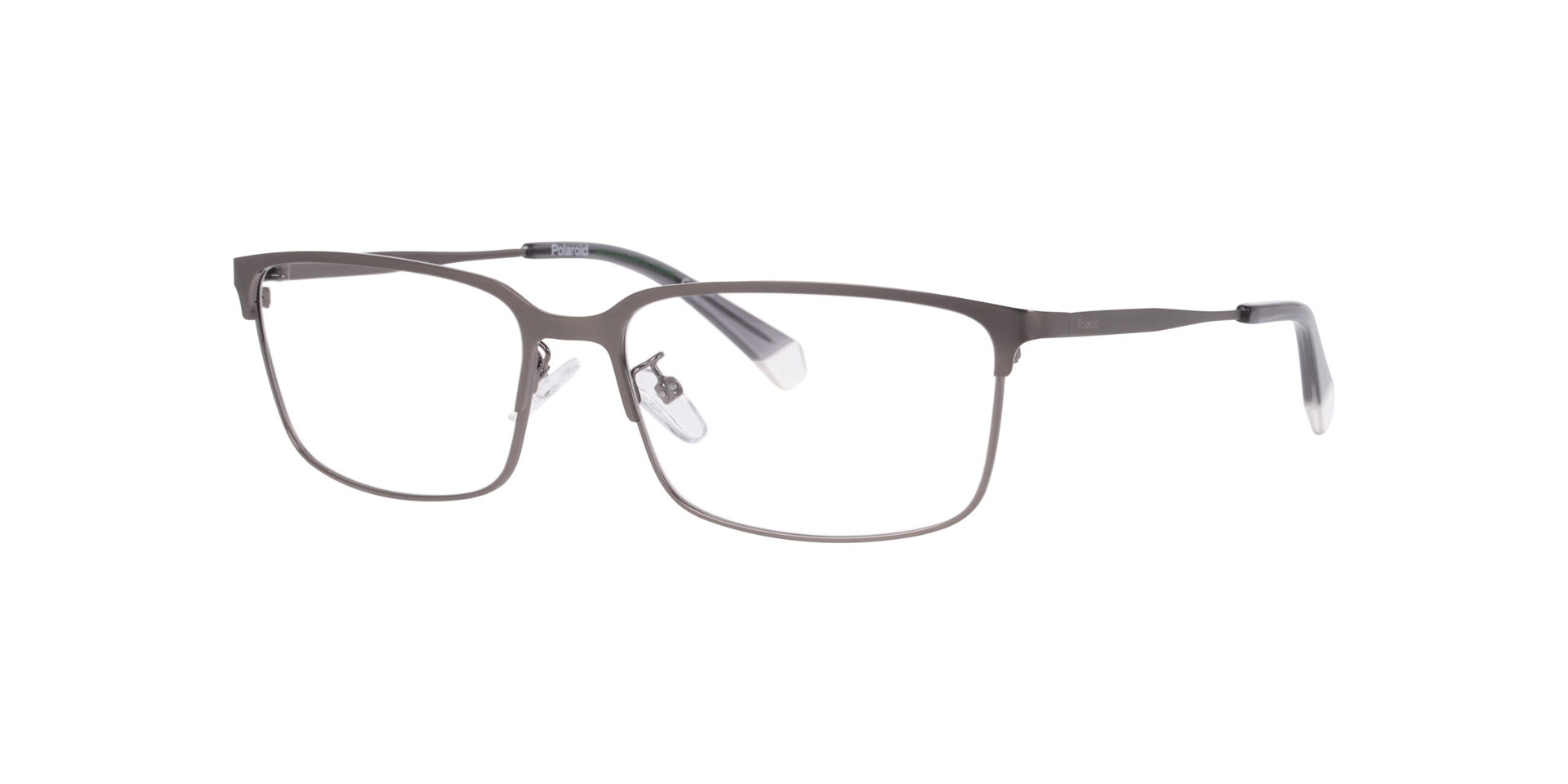 PLD D583/G Silver Black MetalEyeglass Frames for Glasses Direct, Angle View