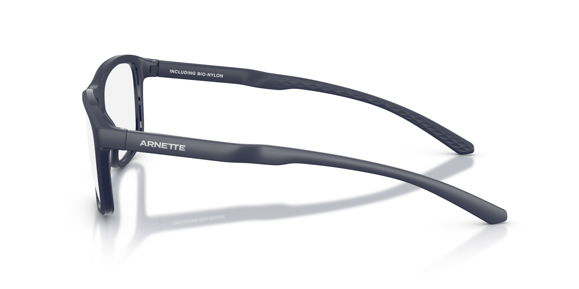 AN7291 Matte Navy Blue PlasticEyeglass Frames for Glasses Direct, Side View