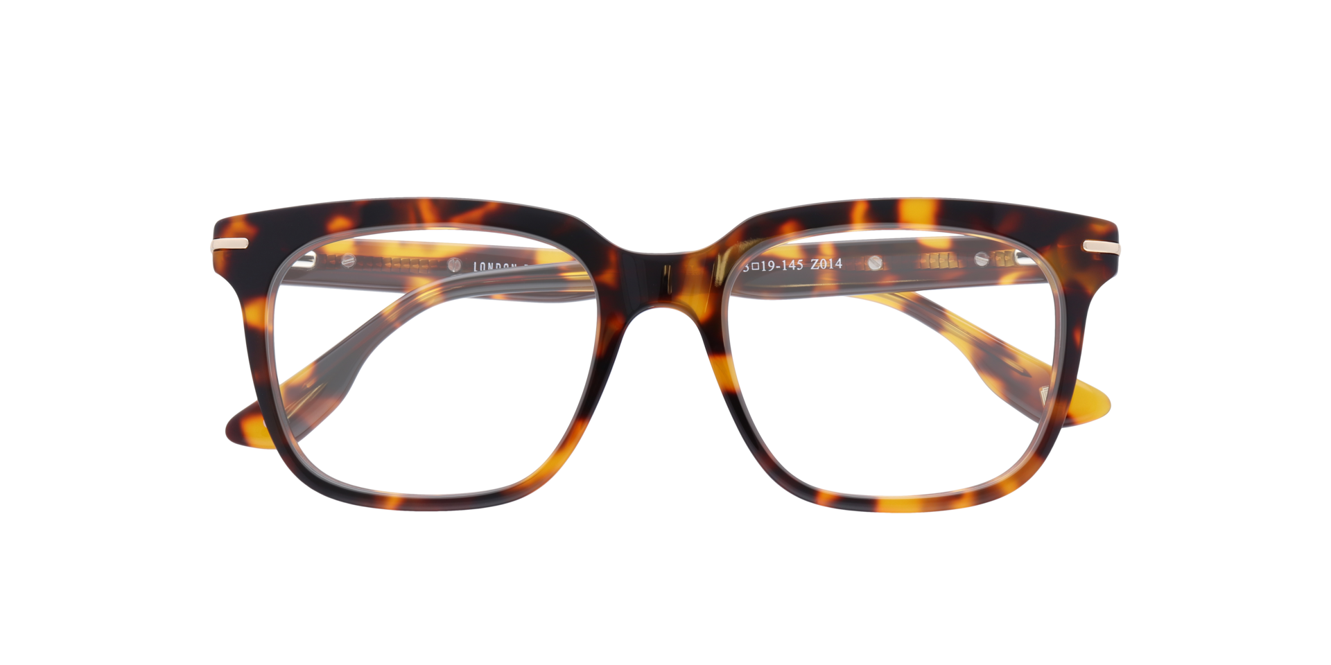 Fitzrovia Havana AcetateEyeglass Frames for Glasses Direct, Closed View