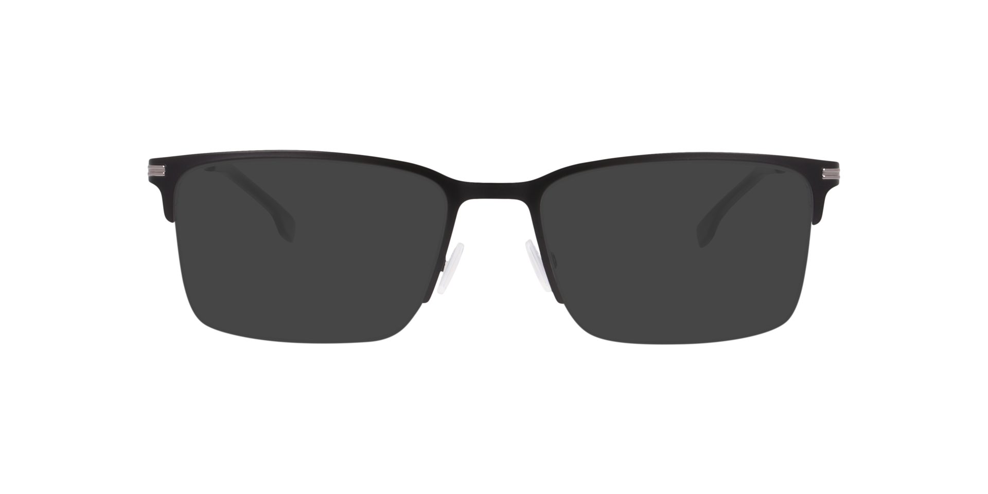 BOSS 1850 Black Matte MetalEyeglass Frames for Glasses Direct, with Tinted Lenses