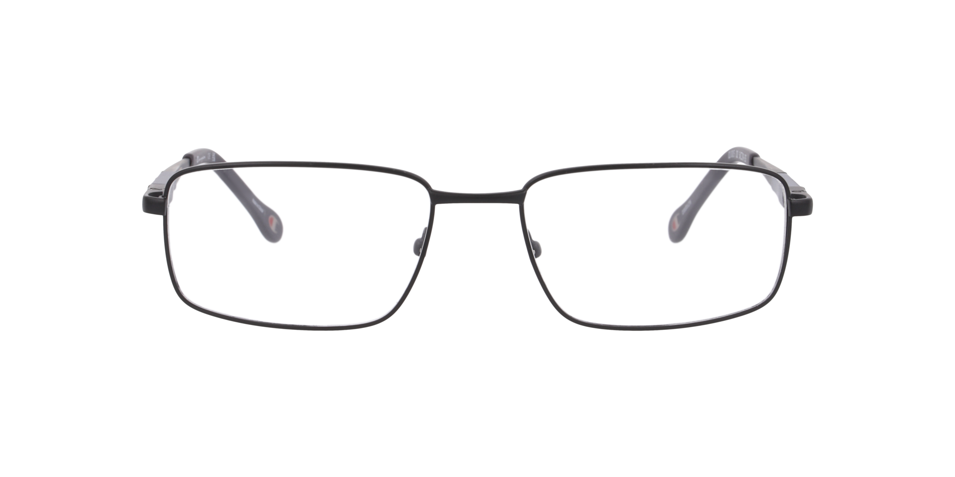 Cu1015 Black MetalEyeglass Frames for Glasses Direct, Front View