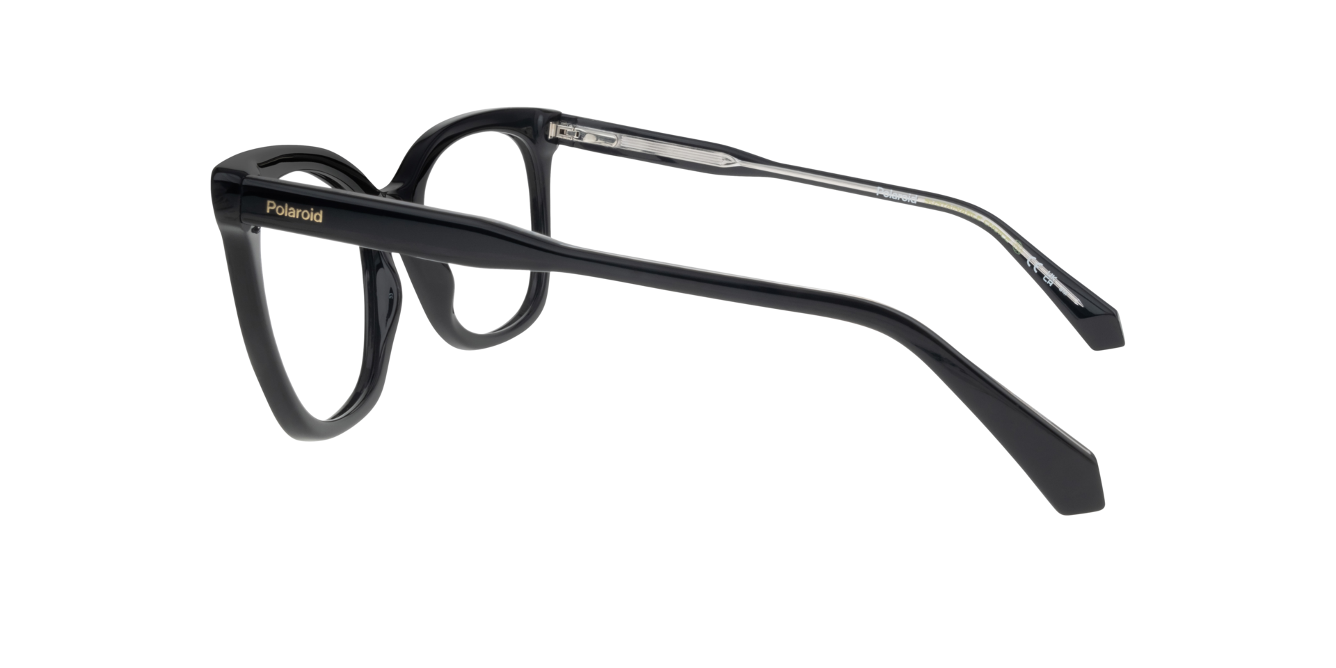 PLD D507 Black AcetateEyeglass Frames for Glasses Direct, Side View
