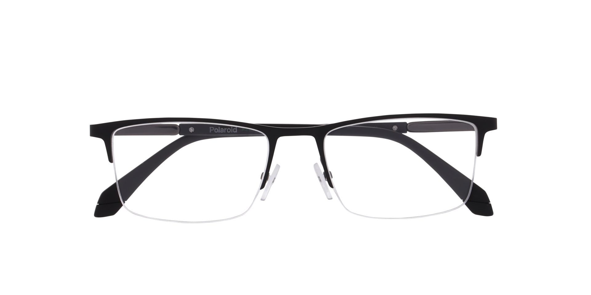PLD D599 Black MetalEyeglass Frames for Glasses Direct, Closed View