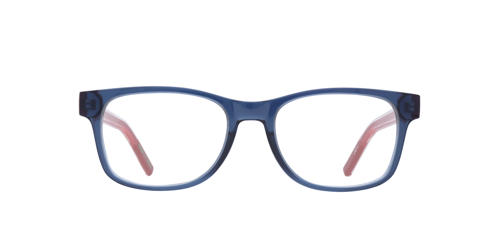 TJ 0079 Blue Red PlasticEyeglass Frames for Glasses Direct, Front View
