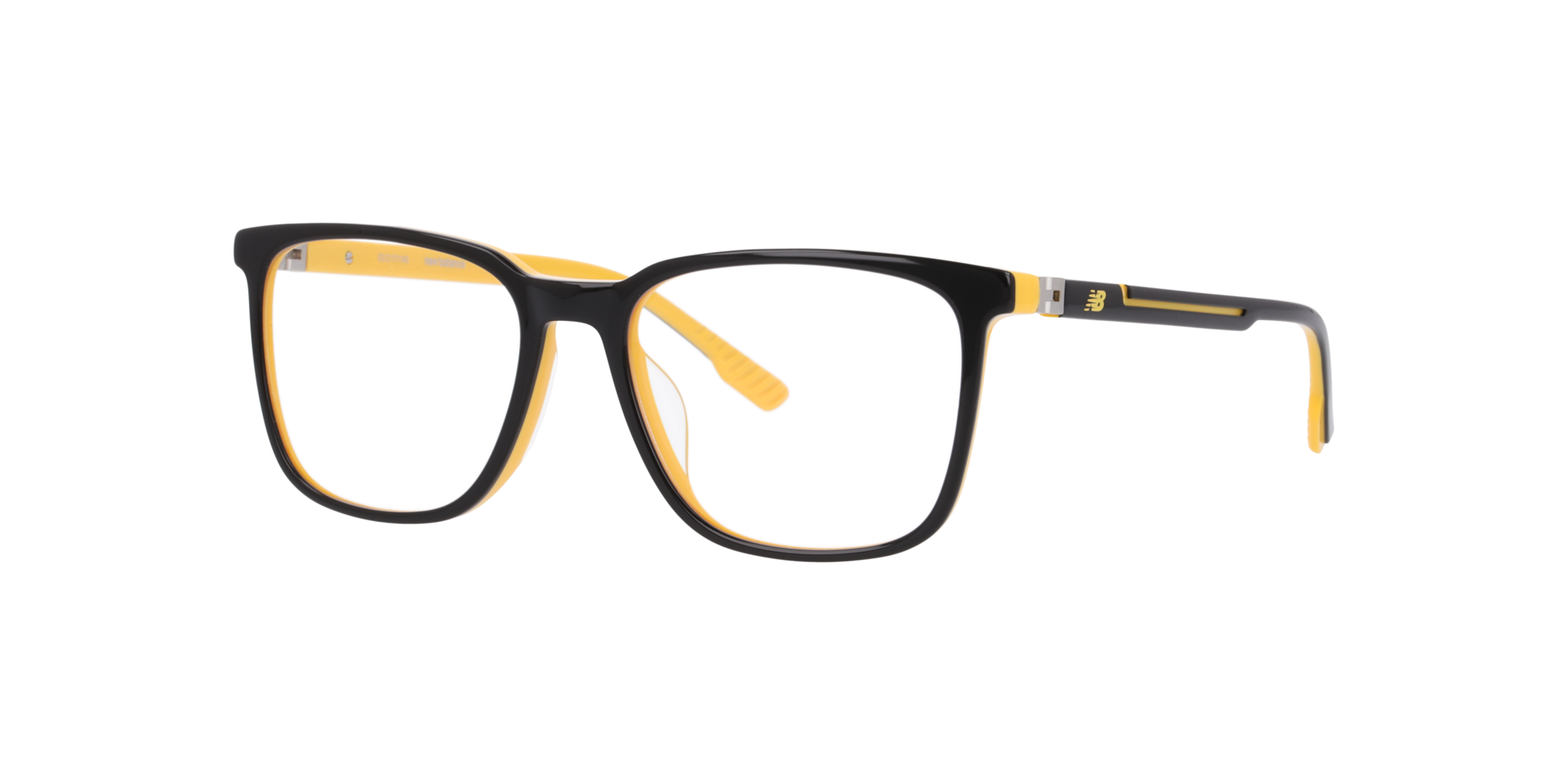Nb4195 Black Yellow AcetateEyeglass Frames for Glasses Direct, Angle View