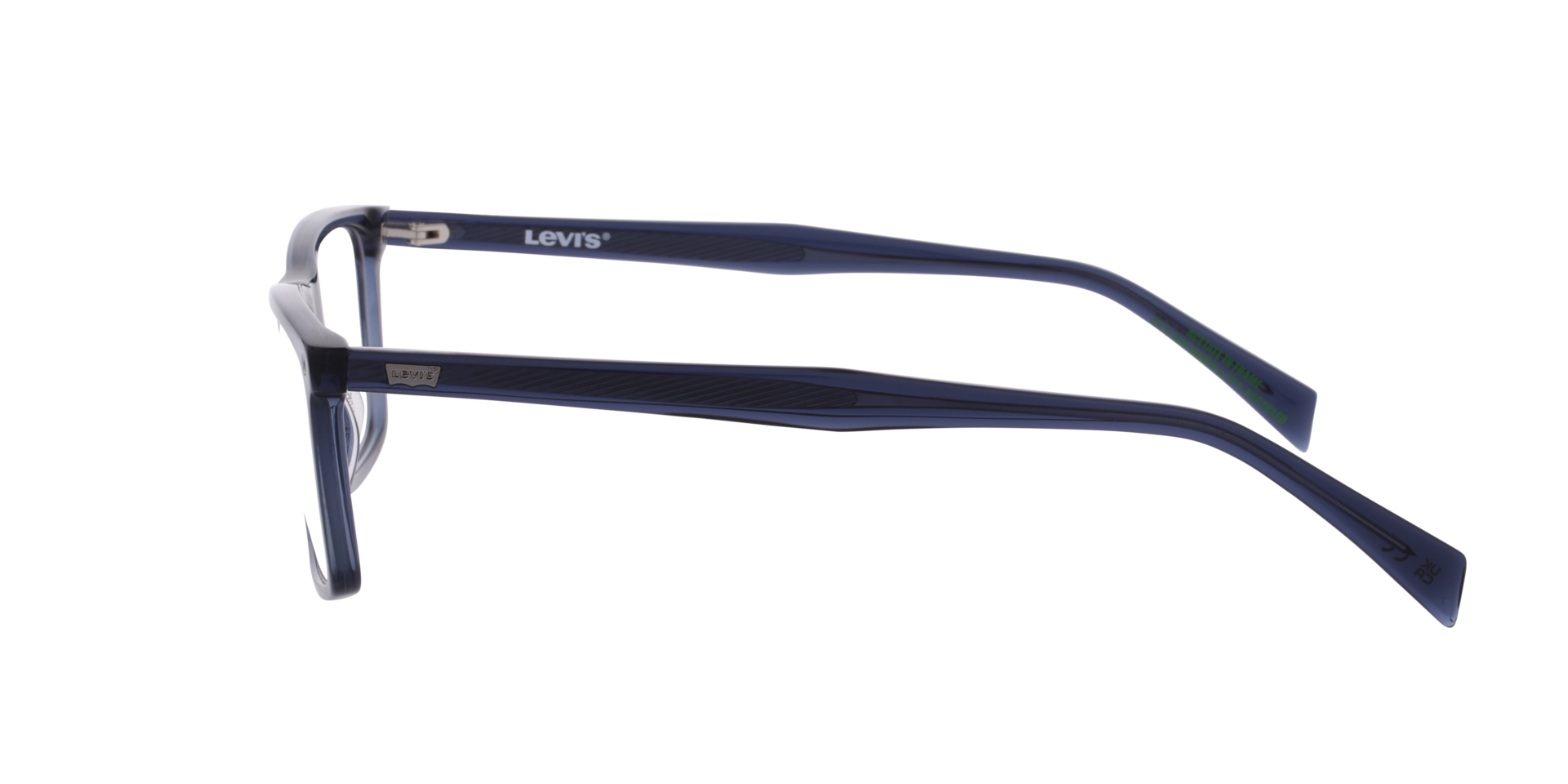 LV 5097 Blue AcetateEyeglass Frames for Glasses Direct, Side View