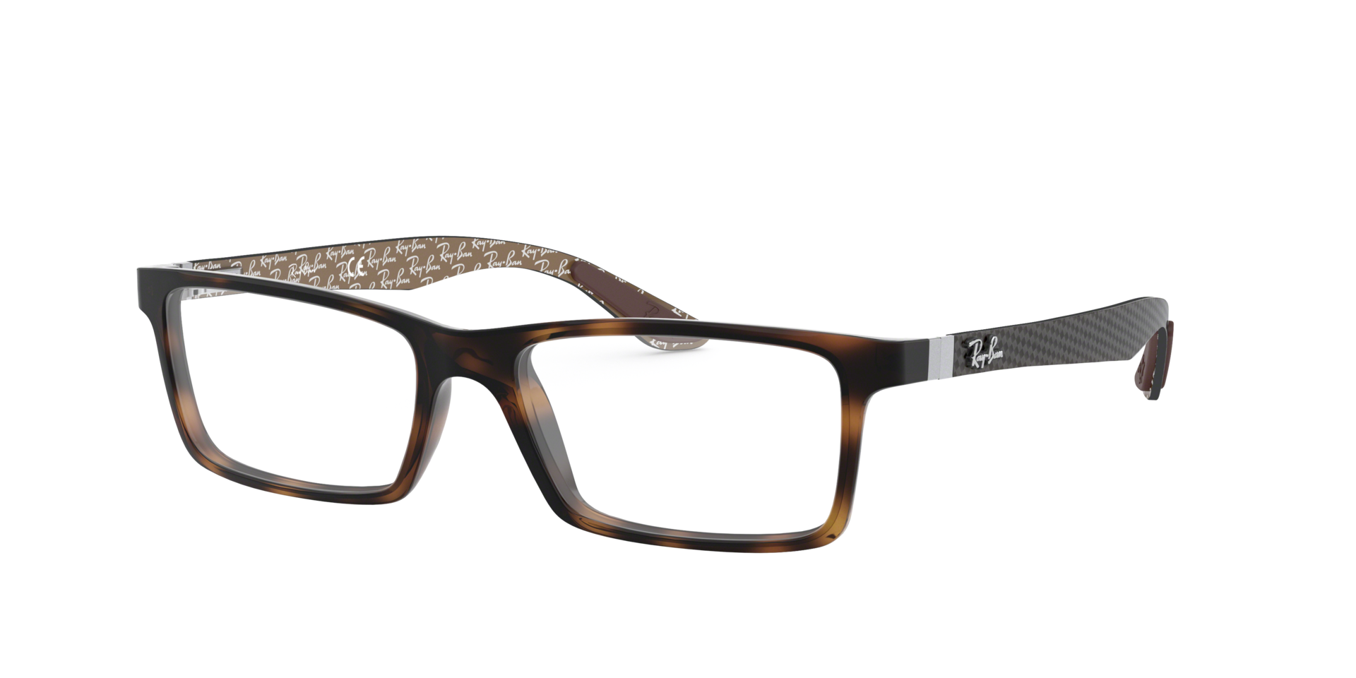 RB8901 Havana PlasticEyeglass Frames for Glasses Direct, Angle View