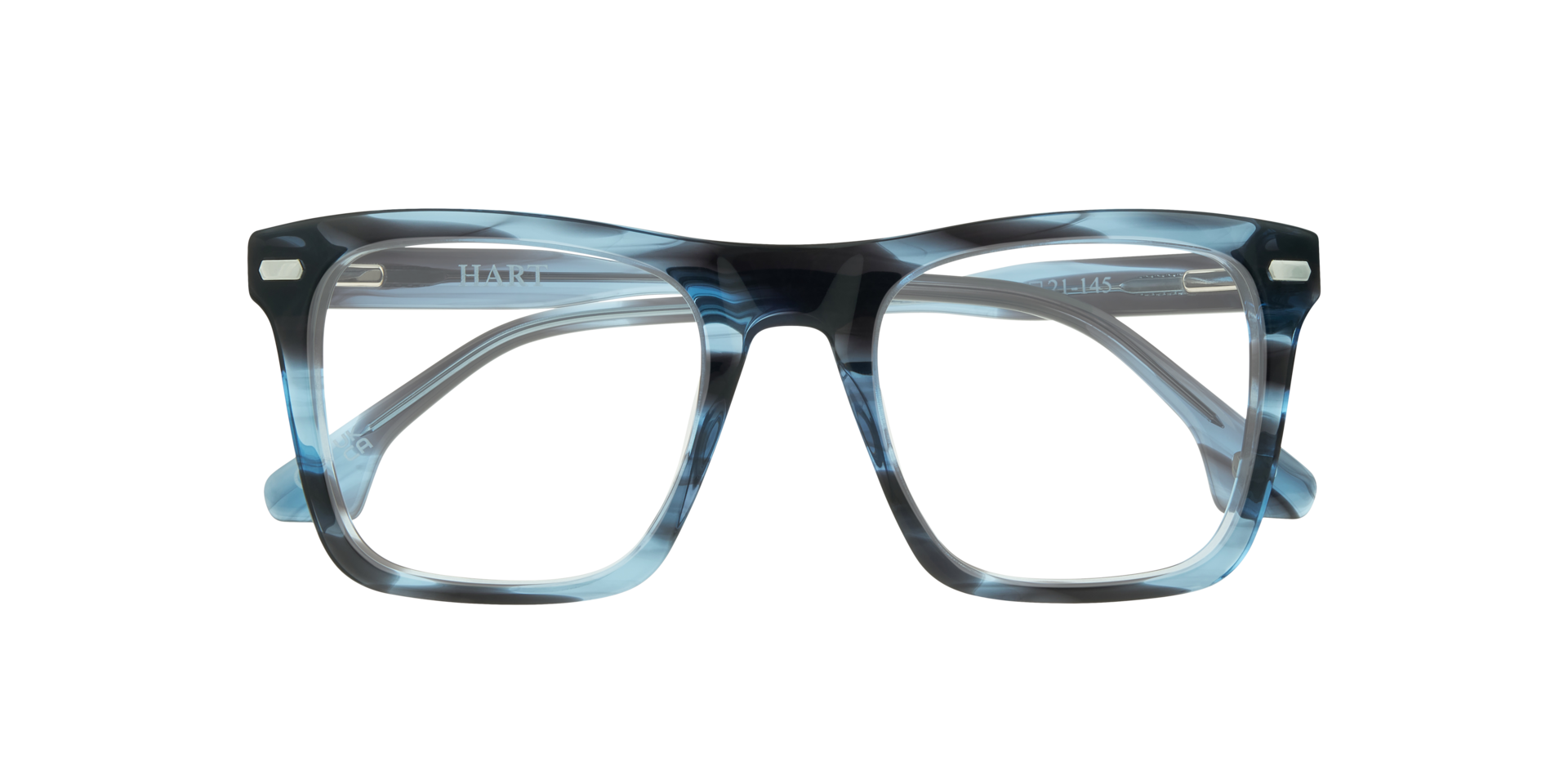 Jagger Blue Horn AcetateEyeglass Frames for Glasses Direct, Closed View