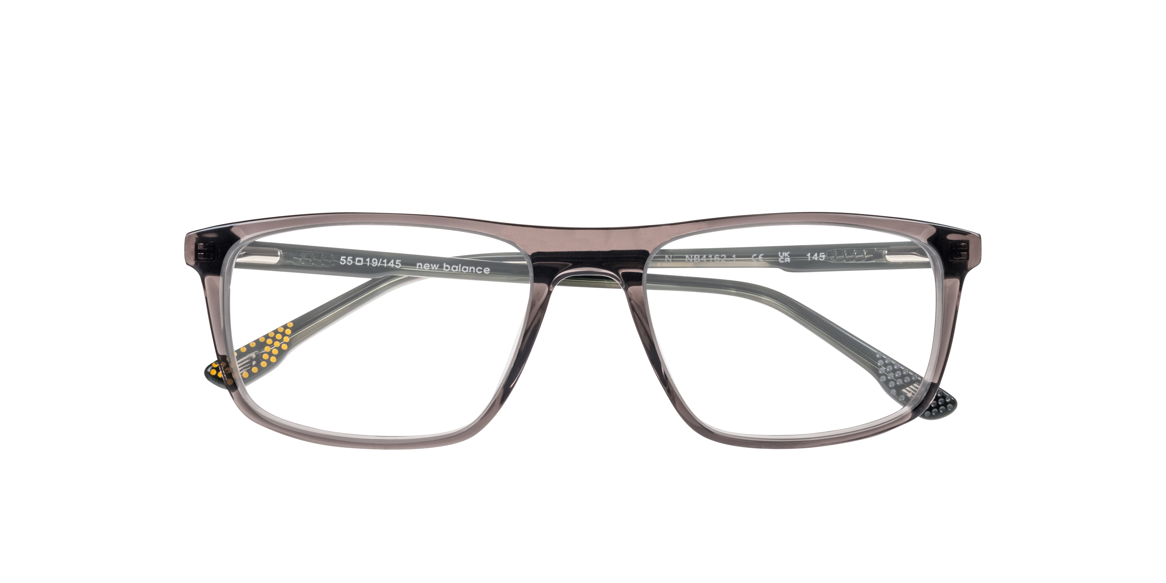 NB4162 Grey AcetateEyeglass Frames for Glasses Direct, Closed View