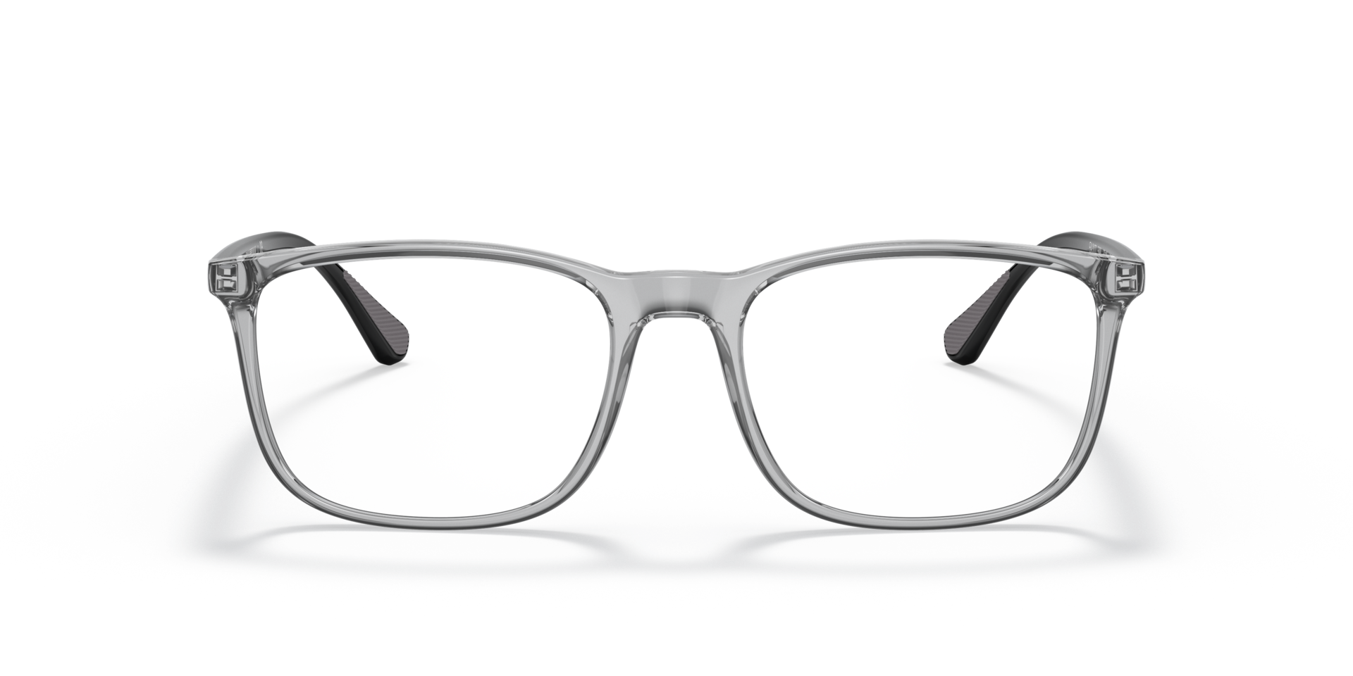 EA3177 Shiny Transparent Grey PlasticEyeglass Frames for Glasses Direct, Front View