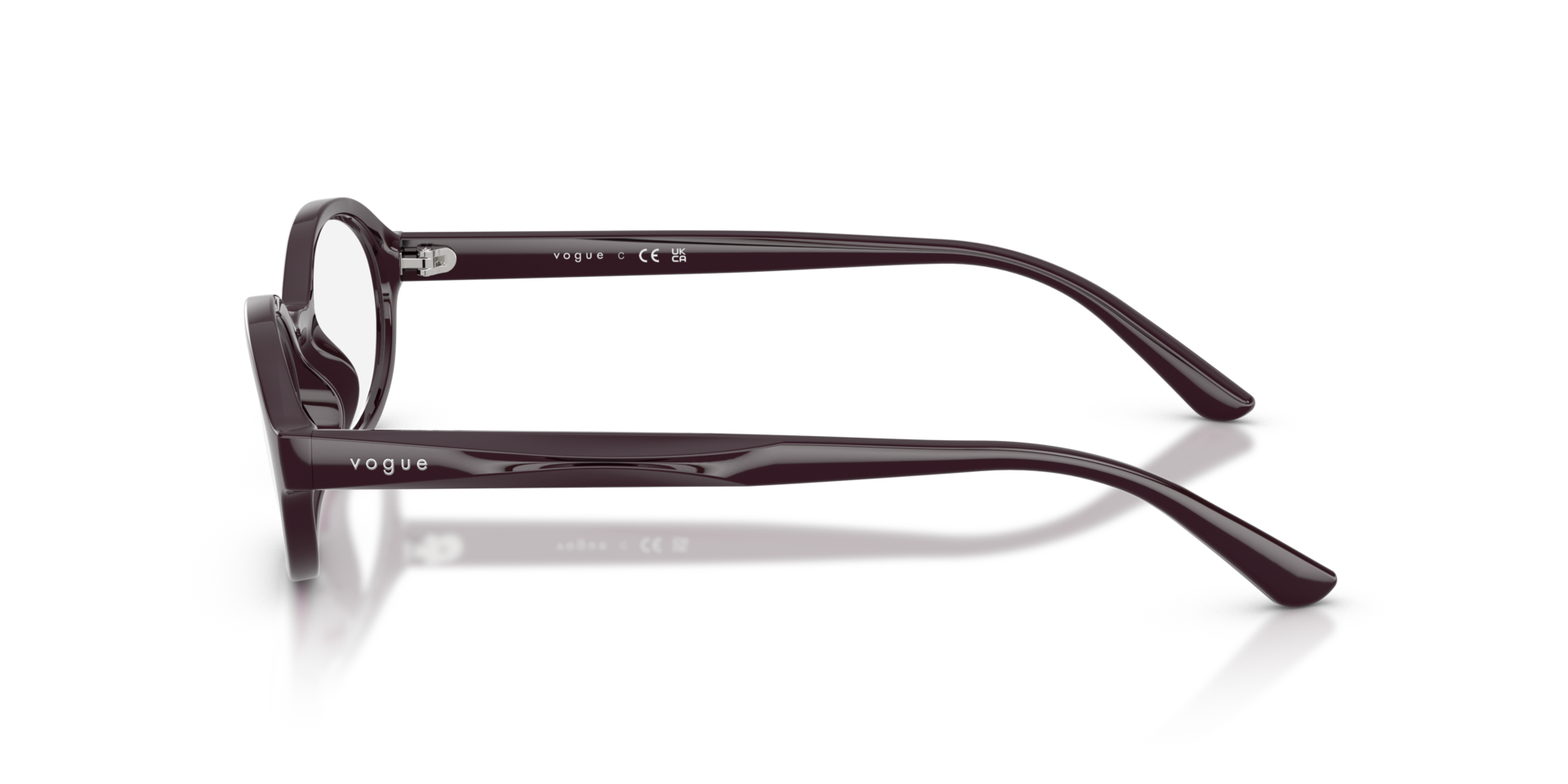 VO5728U Full Purple PlasticEyeglass Frames for Glasses Direct, Side View
