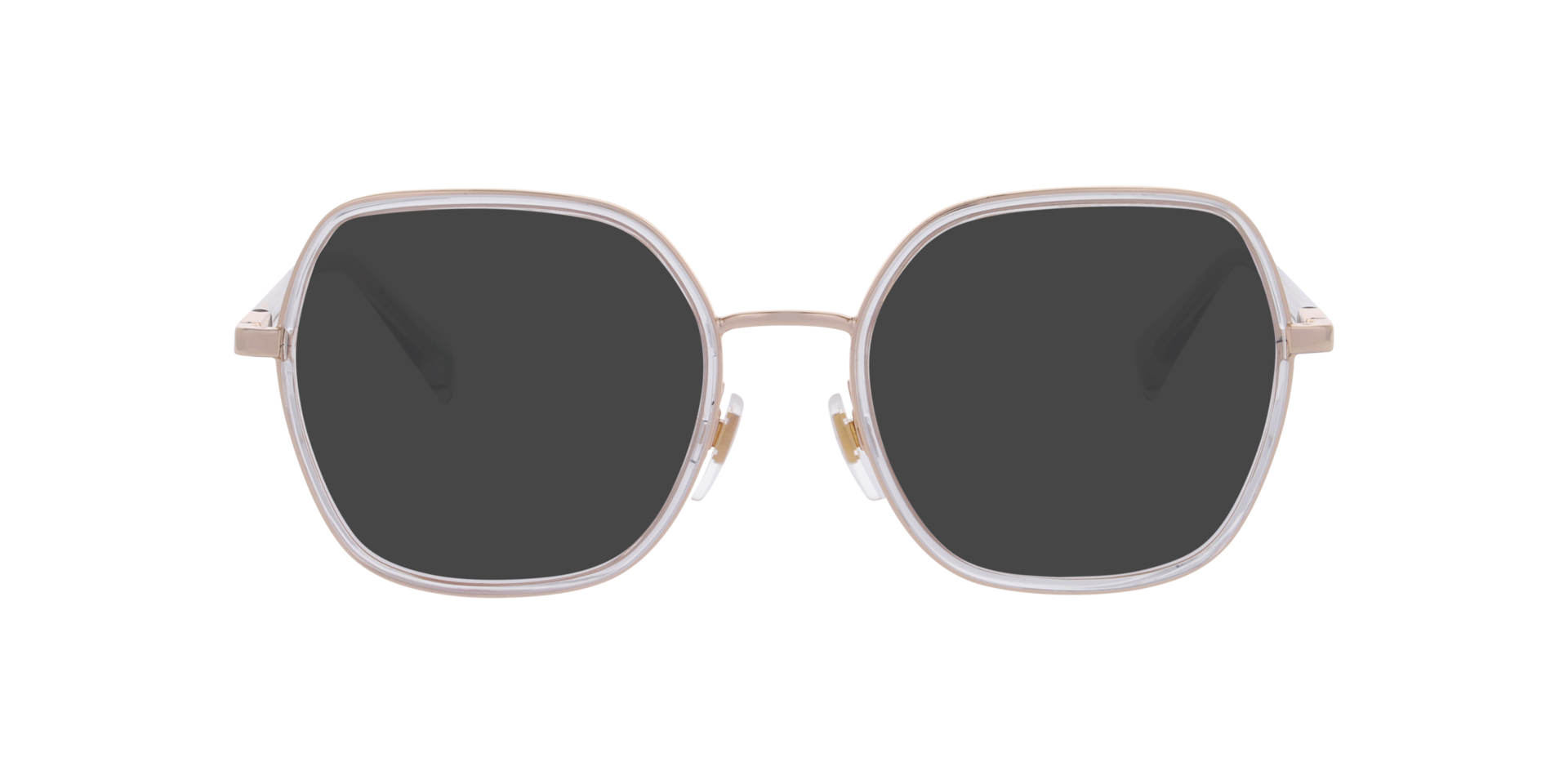 LV 1109 Gold Grey MetalEyeglass Frames for Glasses Direct, with Tinted Lenses