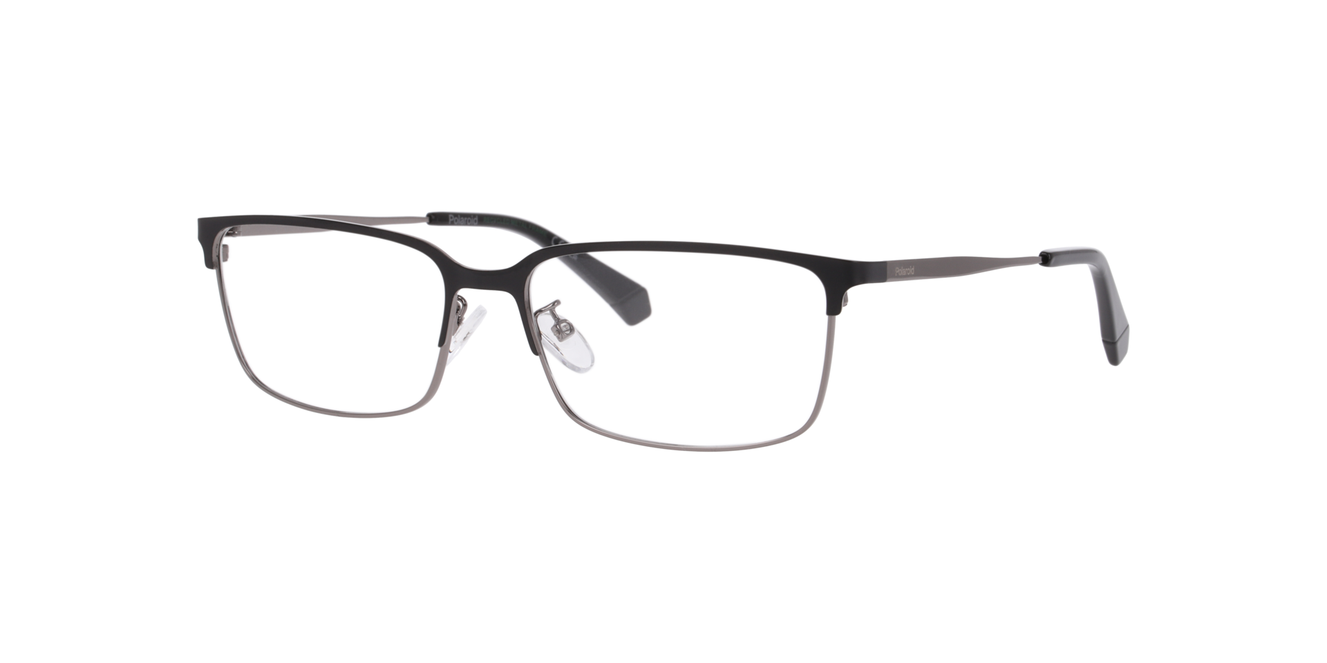 PLD D583/G Black Matte MetalEyeglass Frames for Glasses Direct, Angle View