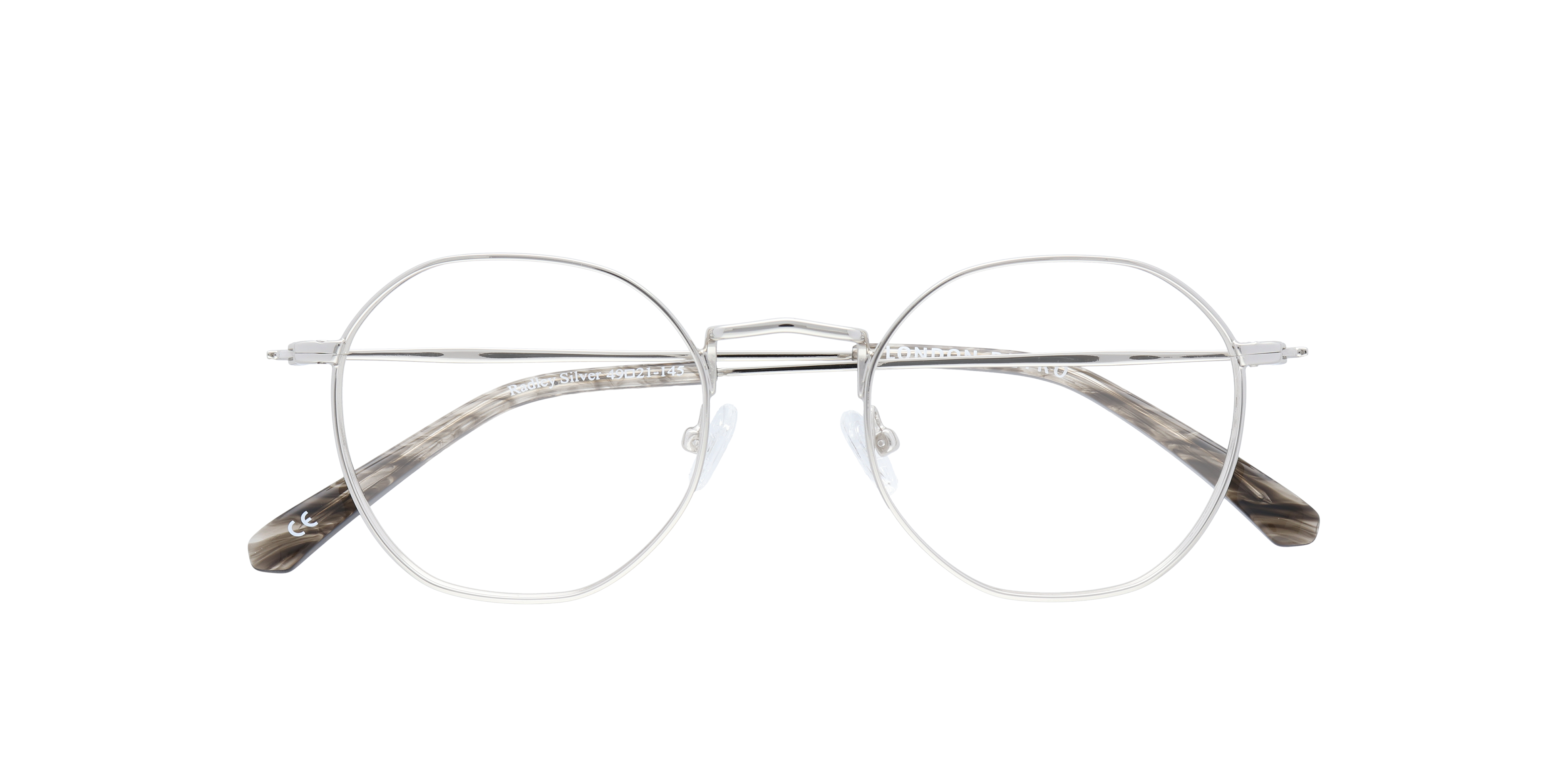 Radley Silver MetalEyeglass Frames for Glasses Direct, Closed View