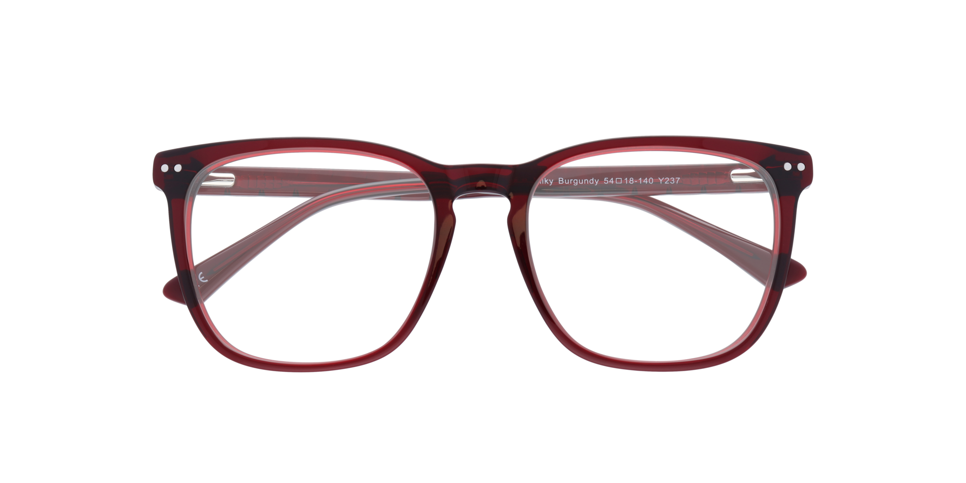 Elsie Milky Burgundy AcetateEyeglass Frames for Glasses Direct, Closed View