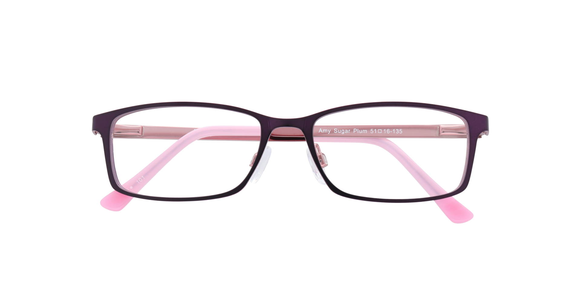 Amy Sugar Plum MetalSunglass Frames for Glasses Direct, Closed View