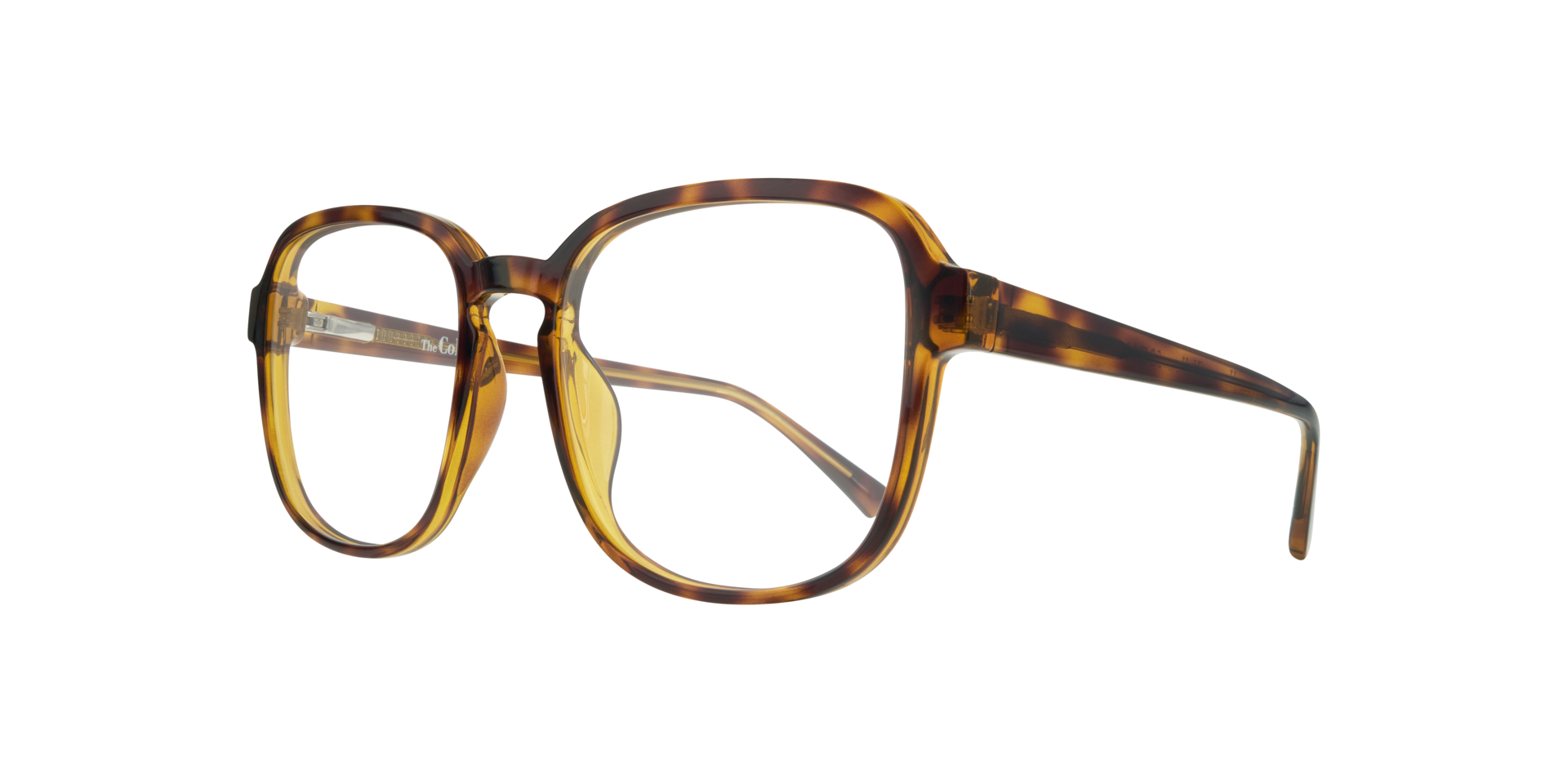 Jada Bi Layers Havana & Yellow PlasticEyeglass Frames for Glasses Direct, Angle View