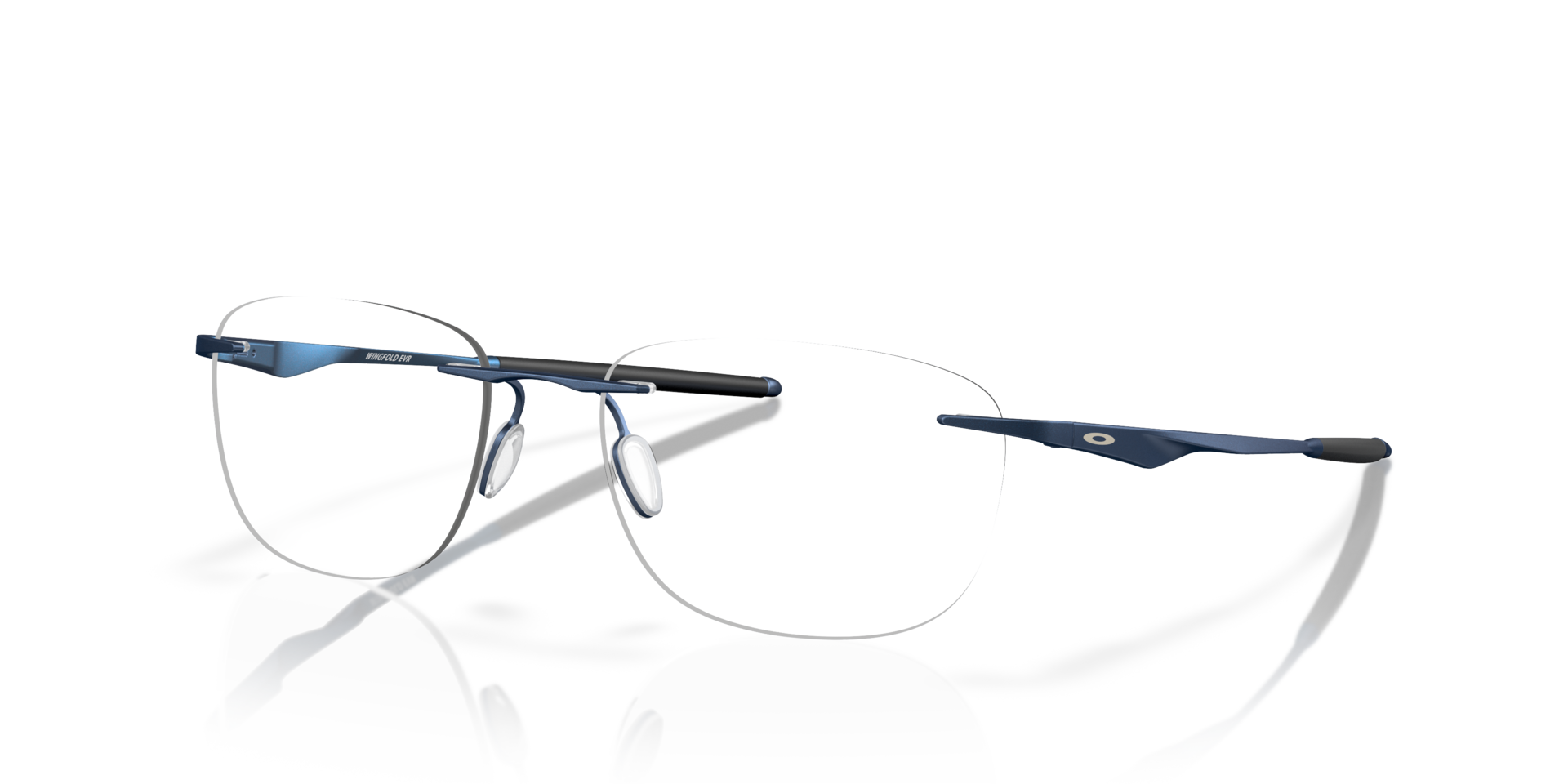 Wingfold™ EVR Satin Midnight TitaniumEyeglass Frames for Glasses Direct, Angle View