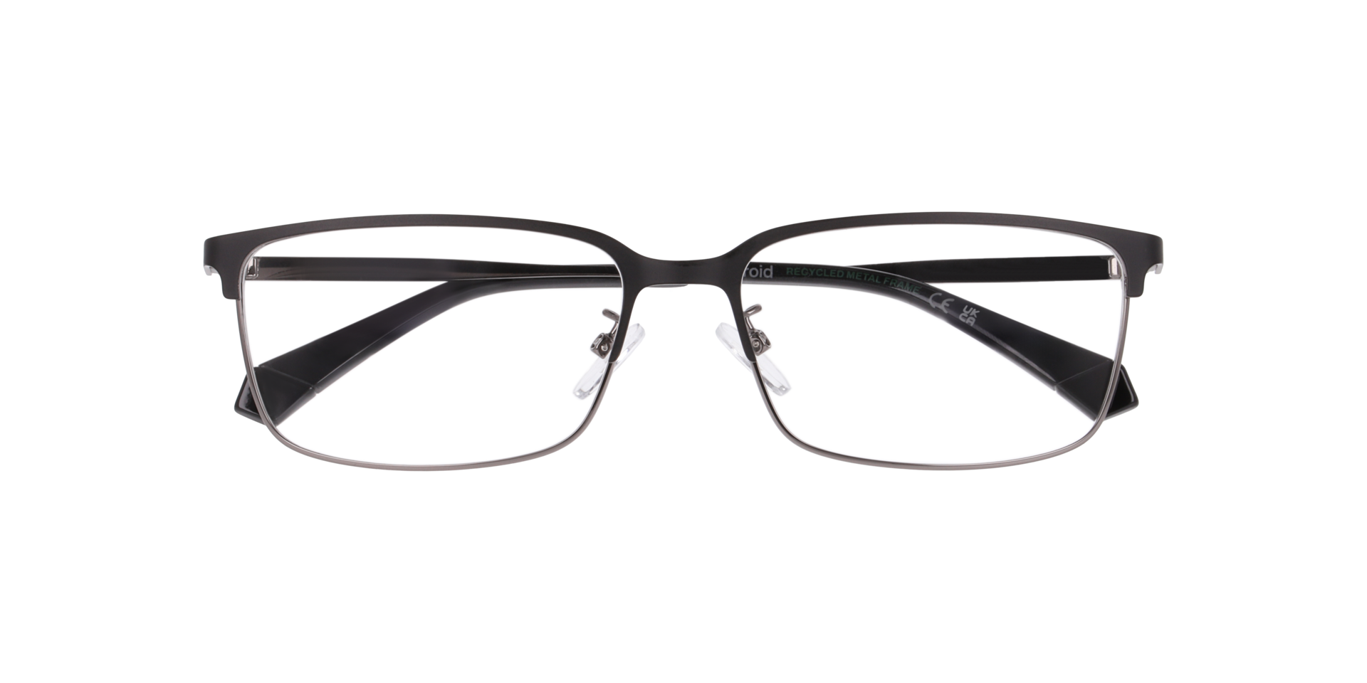 PLD D583/G Black Matte MetalEyeglass Frames for Glasses Direct, Closed View