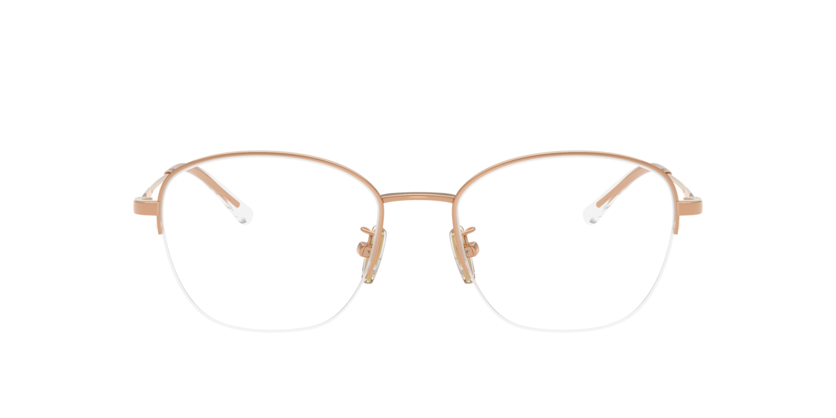 Vogue Eyewear Women's Rose Gold Irregular Metal Eyeglasses Online - Semi Rim - Vo4357d