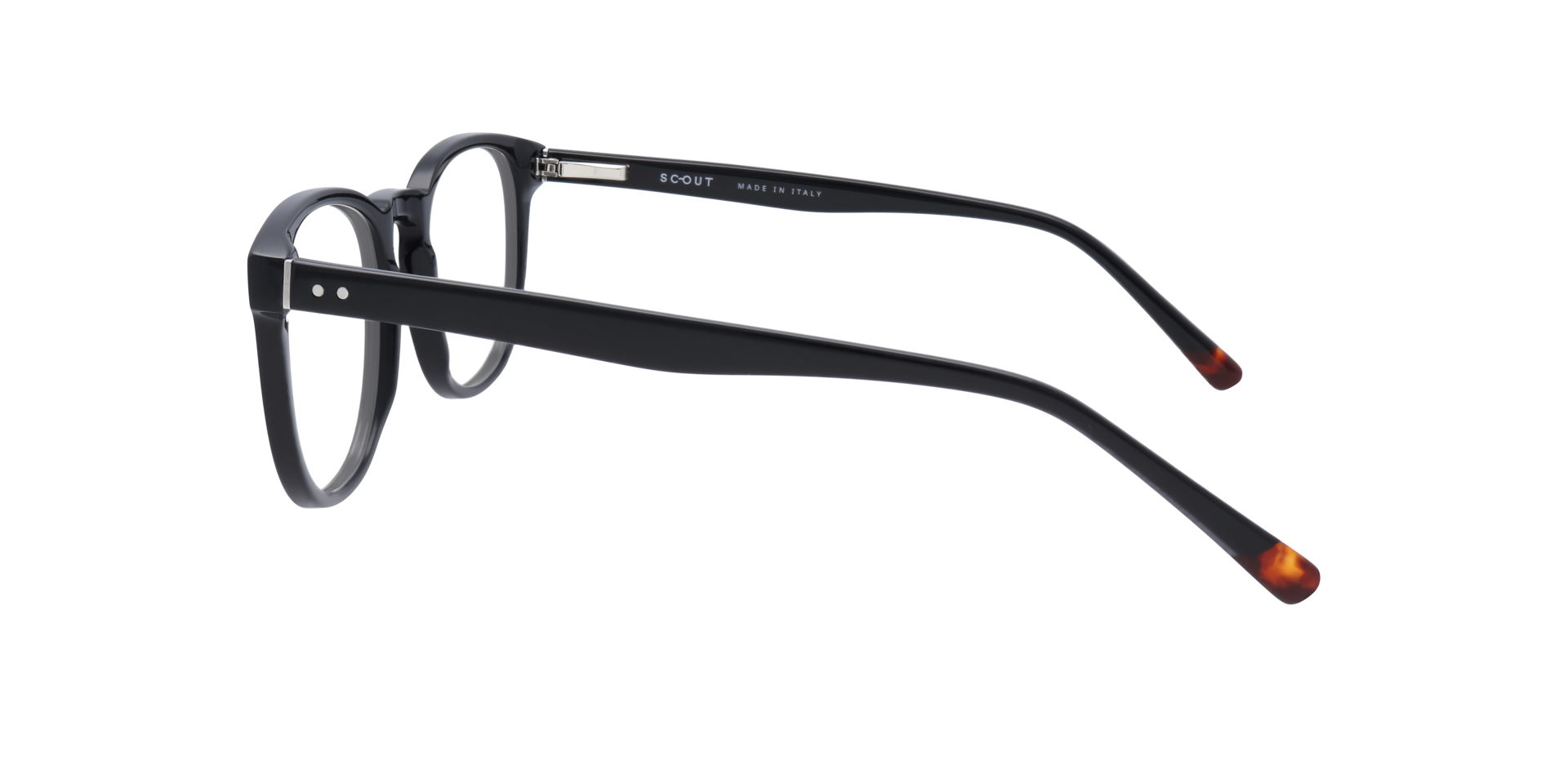 Orbetello Black AcetateEyeglass Frames for Glasses Direct, Side View