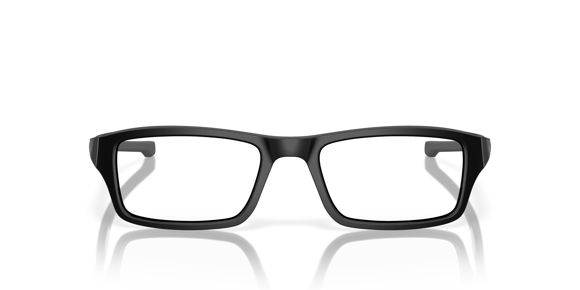 Chamfer™ Satin Black PlasticEyeglass Frames for Glasses Direct, Front View