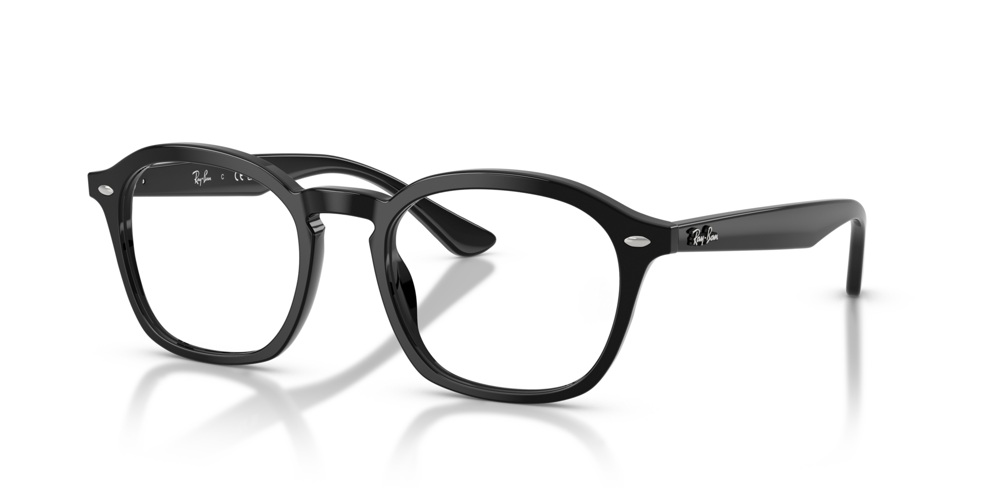RB5451 Black AcetateEyeglass Frames for Glasses Direct, Angle View
