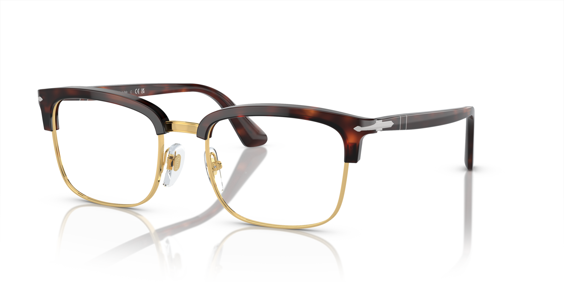 PO3340V Havana AcetateEyeglass Frames for Glasses Direct, Angle View