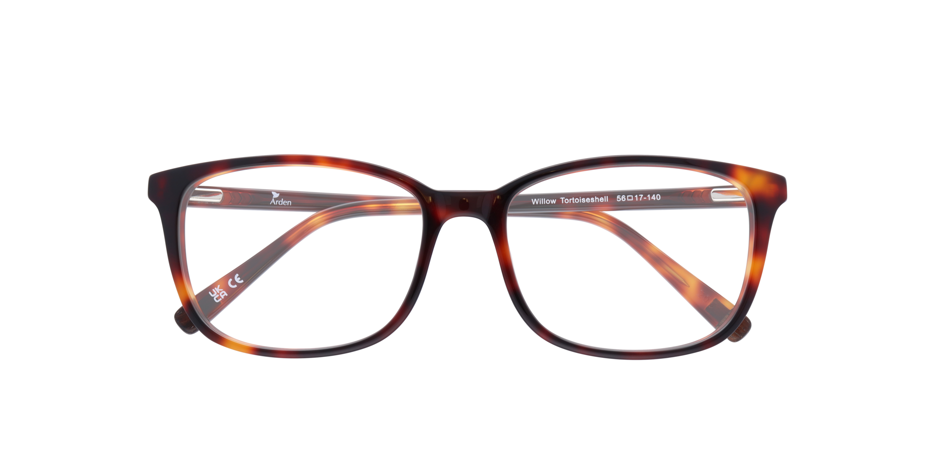 Willow Tortoiseshell AcetateEyeglass Frames for Glasses Direct, Closed View