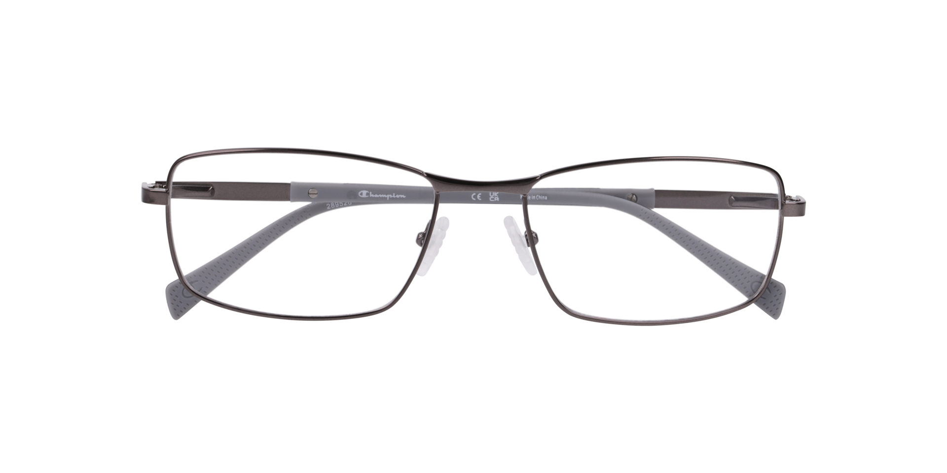 Cu4011 Gunmetal MetalEyeglass Frames for Glasses Direct, Closed View