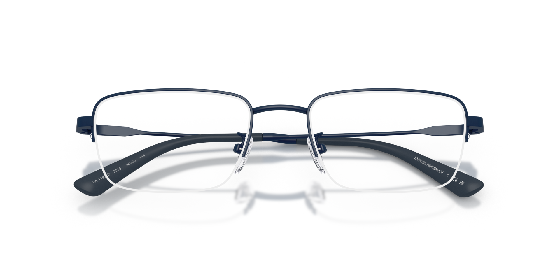 EA1193TD Matte Blue TitaniumEyeglass Frames for Glasses Direct, Closed View