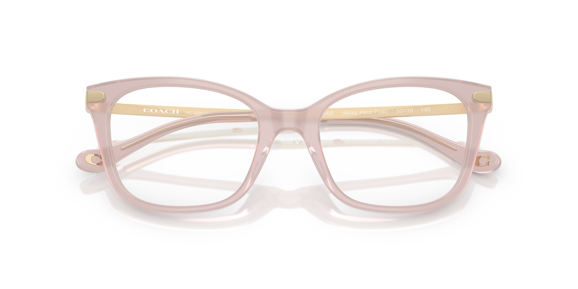 HC6261BU Milky Petal Pink AcetateEyeglass Frames for Glasses Direct, Closed View